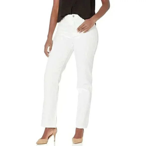 Gloria Vanderbilt Women's Amanda White Cotton/Spandex Jeans NEW - Picture 1 of 11